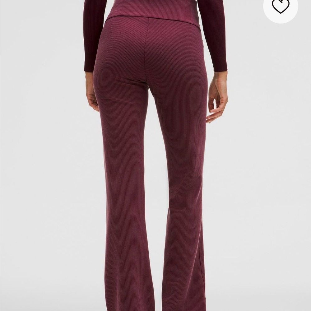 lululemon athletica Ribbed Flare Pants - Plum
